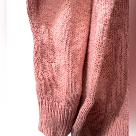 Old Navy Oversized Voop-neck Cotton Tunic Sweater, Size XXL (20), Peach - Picture 5 of 7